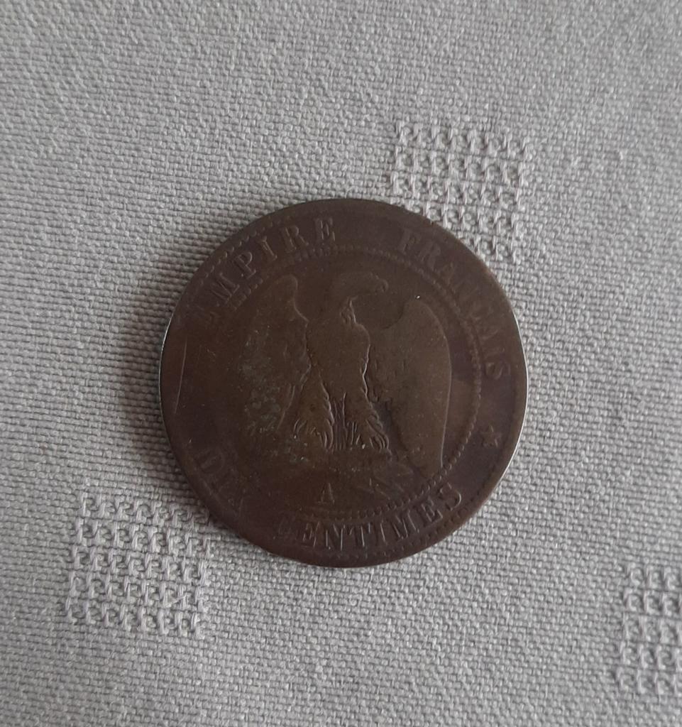 France - Napoléon III 5 cents 1853 A, Envoi