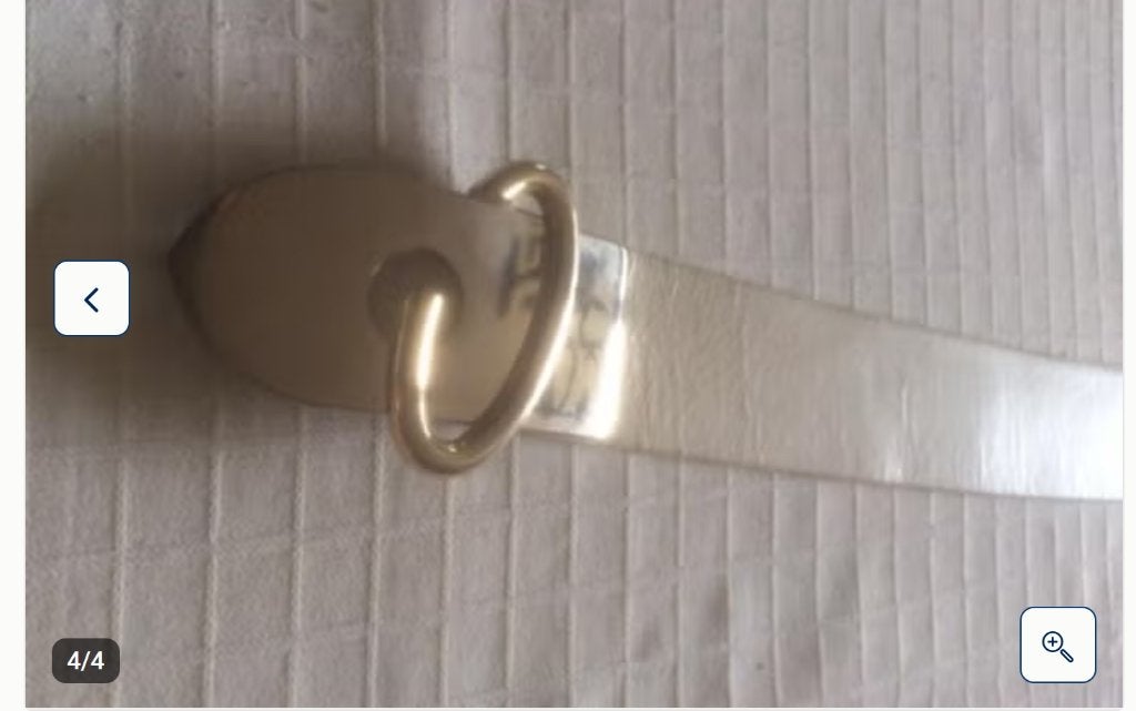 Riem vintage, Kleding | Dames, 3 tot 5 cm, Wit, 90 tot 100 cm, Ophalen of Verzenden