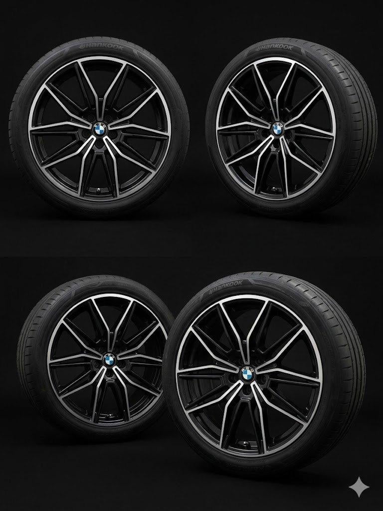 Originele 19" BMW M-Sport Velgen 791M (Bicolor) - Breedset, Auto-onderdelen, Gebruikt, 255 mm, Band(en), Personenwagen