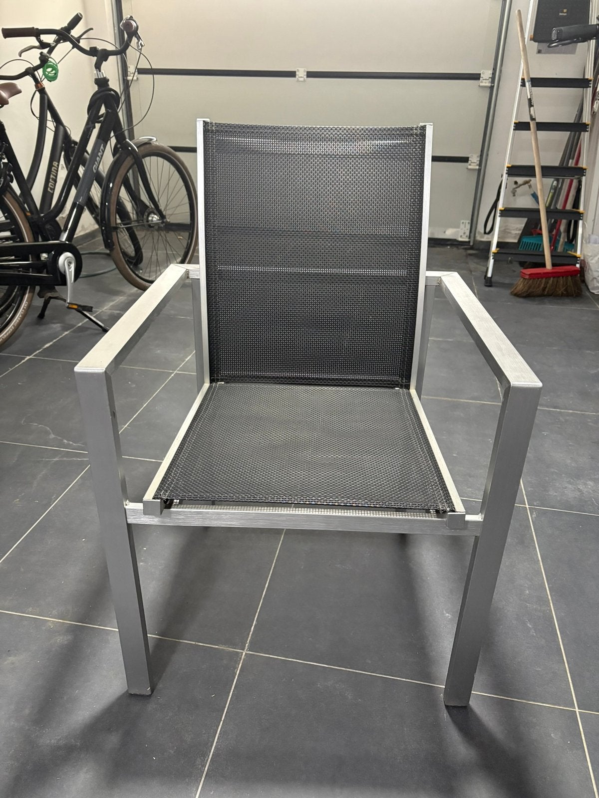 6 tuinstoelen ( apart kopen is mogelijk ), Jardin & Terrasse, Enlèvement, Utilisé, Métal, Empilable