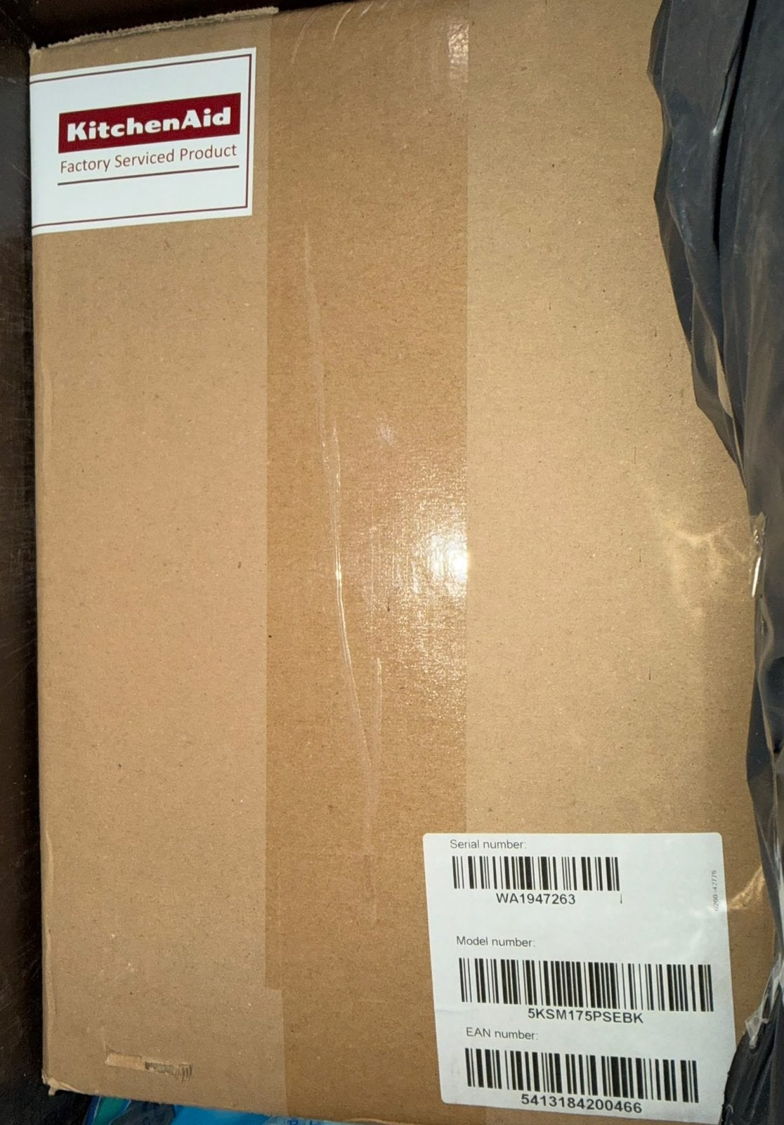 Kitchenaid Artisan matzwart - 4,7 liter NIEUW!!!, Neuf, Résiste au lave-vaisselle, Enlèvement ou Envoi, 4 litres ou plus