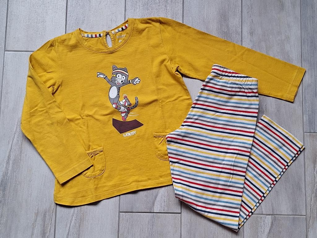 ✿ M116 - Woody Pyjama thema kat, Nacht- of Onderkleding, Gebruikt, Meisje, Ophalen of Verzenden