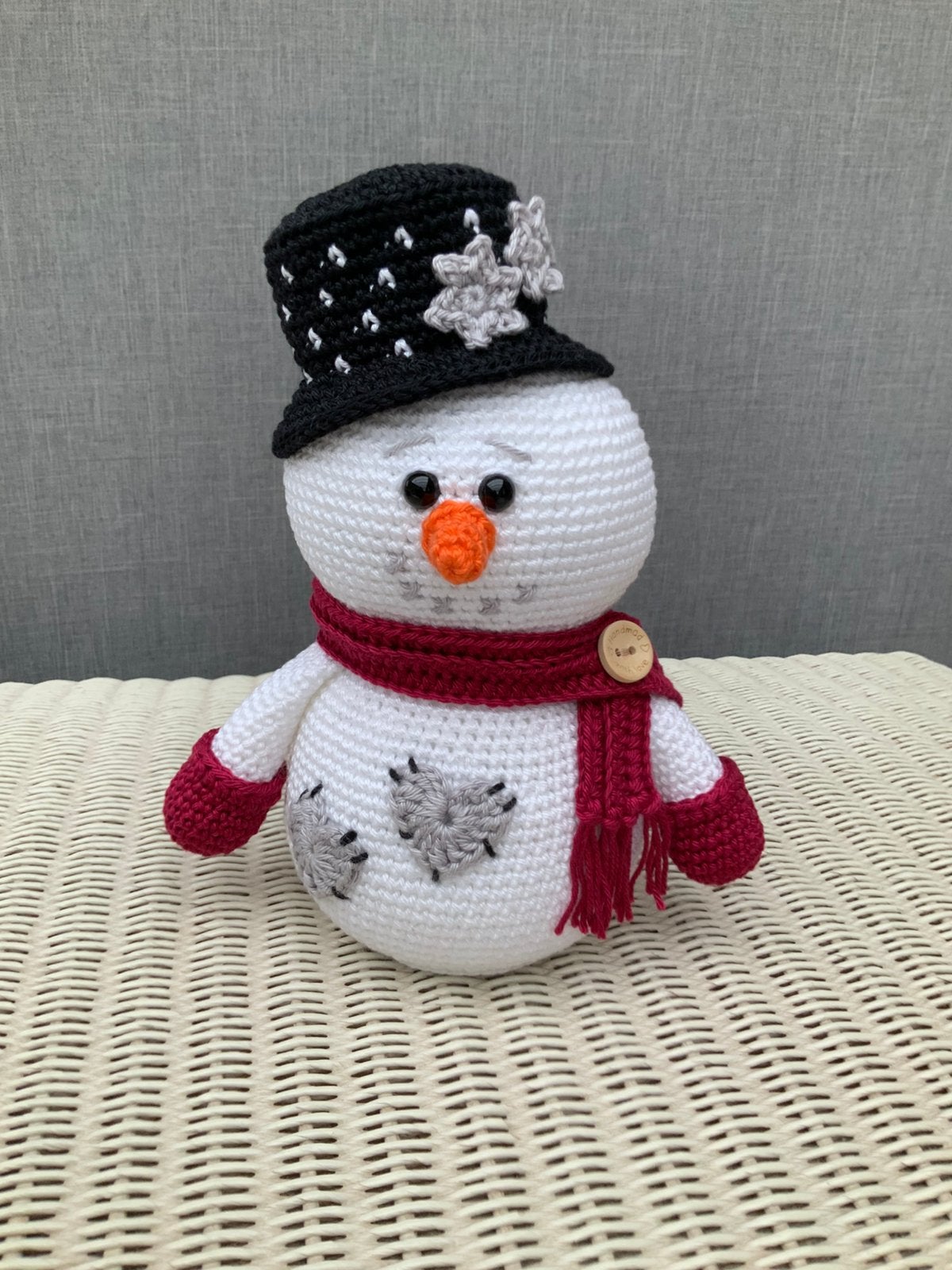 Sneeuwpopje Snowy ( handwerk - amigurumi ), Ophalen of Verzenden, Nieuw