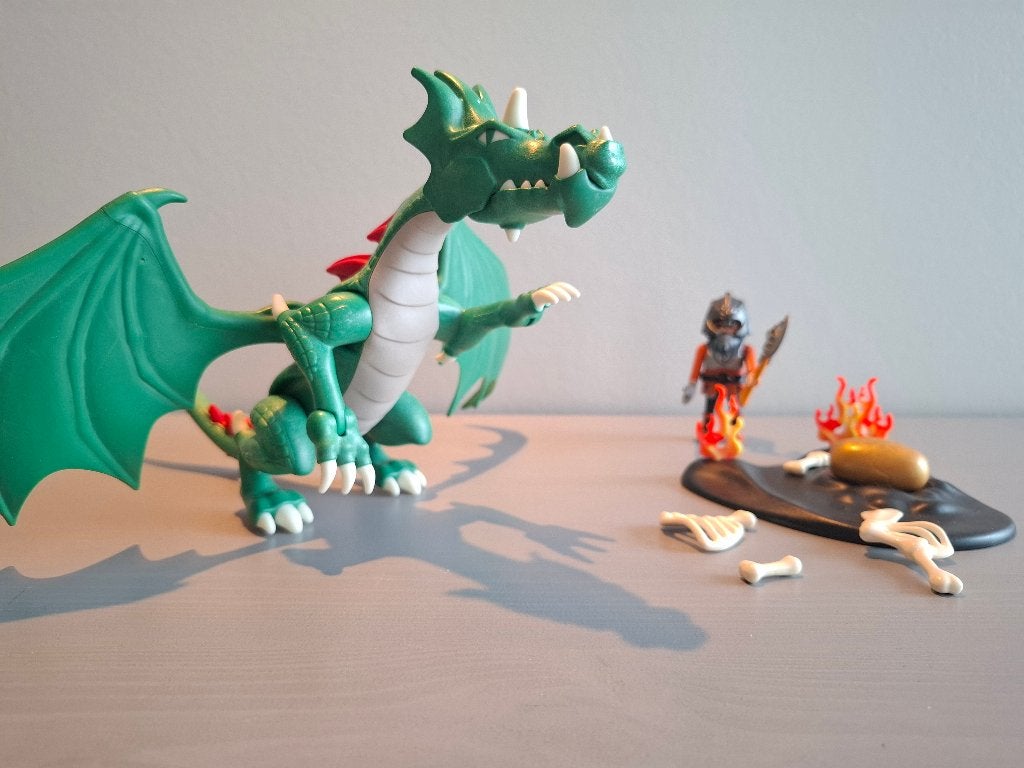 Playmobil Knights 6003 Kasteeldraak met ridder, Kinderen en Baby's, Complete set, Overige typen, Ophalen of Verzenden, Zo goed als nieuw