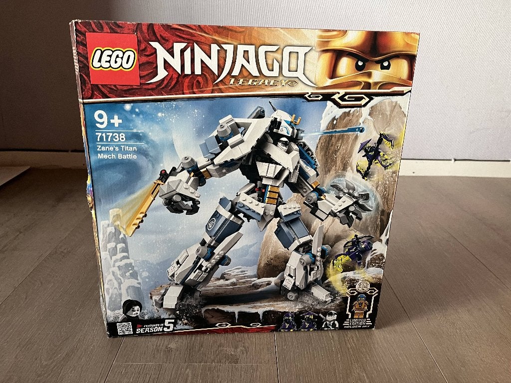 LEGO Ninjago Zane's Titan Mech Battle 71738-alle minifiguren, Inclusief instructies, Lego, Ophalen of Verzenden, Zo goed als nieuw