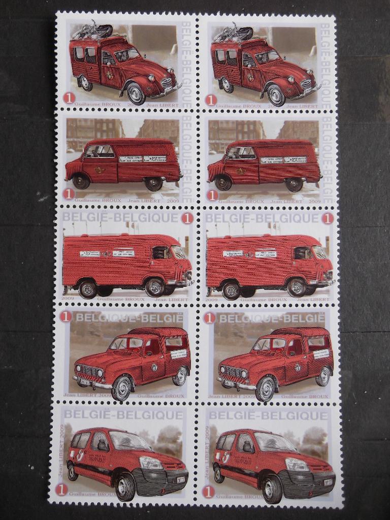 3923-3927 Postvoertuigen - Véhicules postaux MNH, Enlèvement ou Envoi, Non oblitéré, Timbre-poste