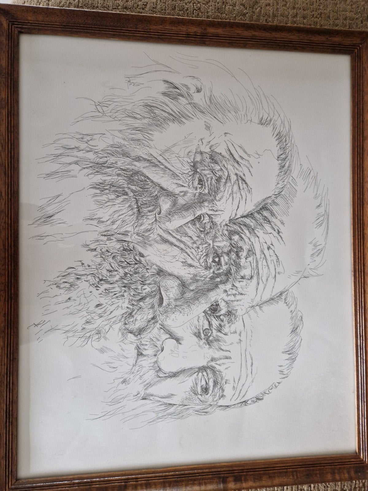pentekening, Antiek en Kunst, Ophalen, Pentekening