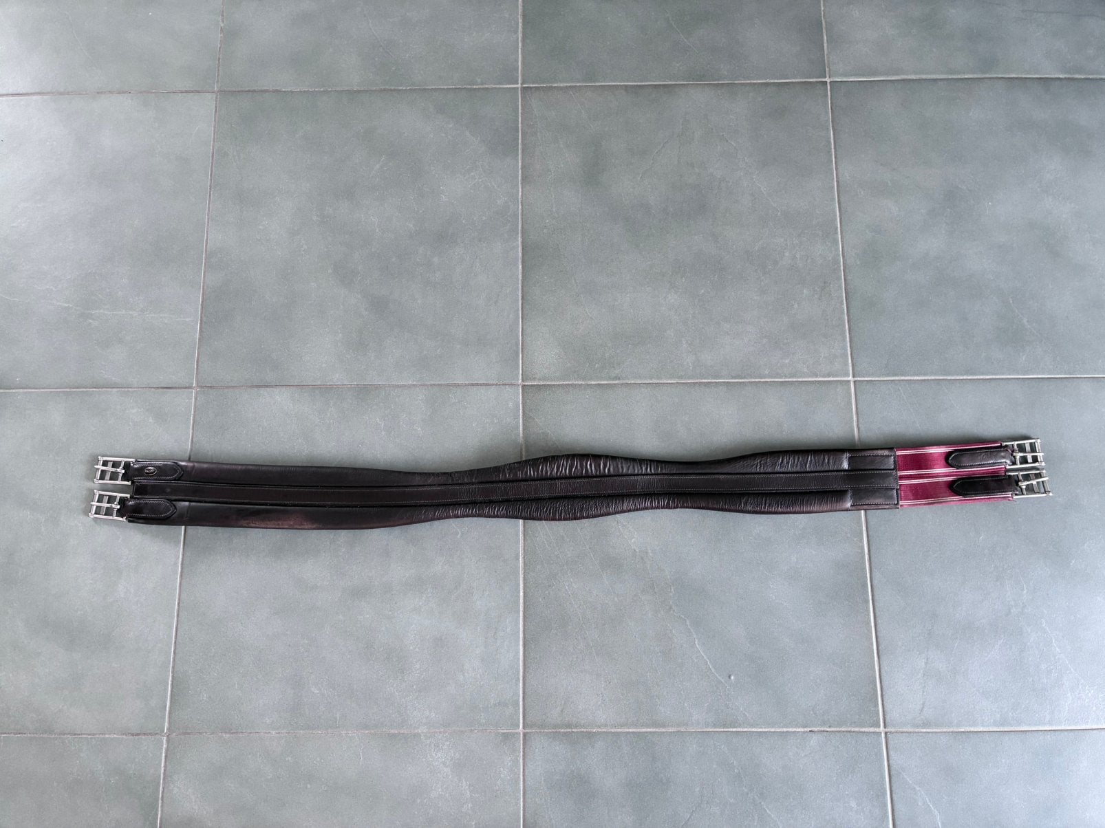 Leder Singel bruin 120 cm, Dieren en Toebehoren, Ophalen of Verzenden, Zo goed als nieuw