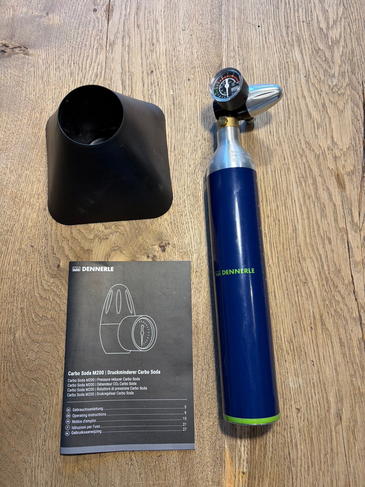 Dennerle Carbo Soda M200 CO2 set met fles & drukregelaar, Enlèvement ou Envoi, Comme neuf, Dennerle