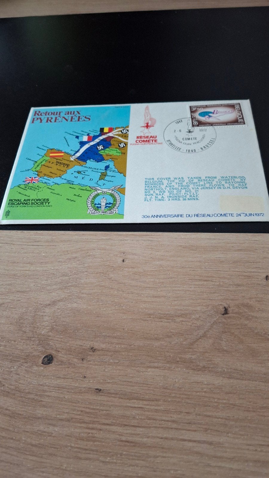 Enveloppe Réseau Comète 1942/1972, Timbres & Monnaies, Enlèvement ou Envoi