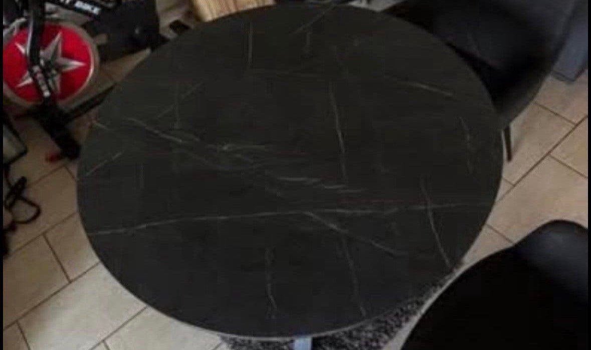 Ronde tafel + 2 stoelen, Ophalen, Zo goed als nieuw