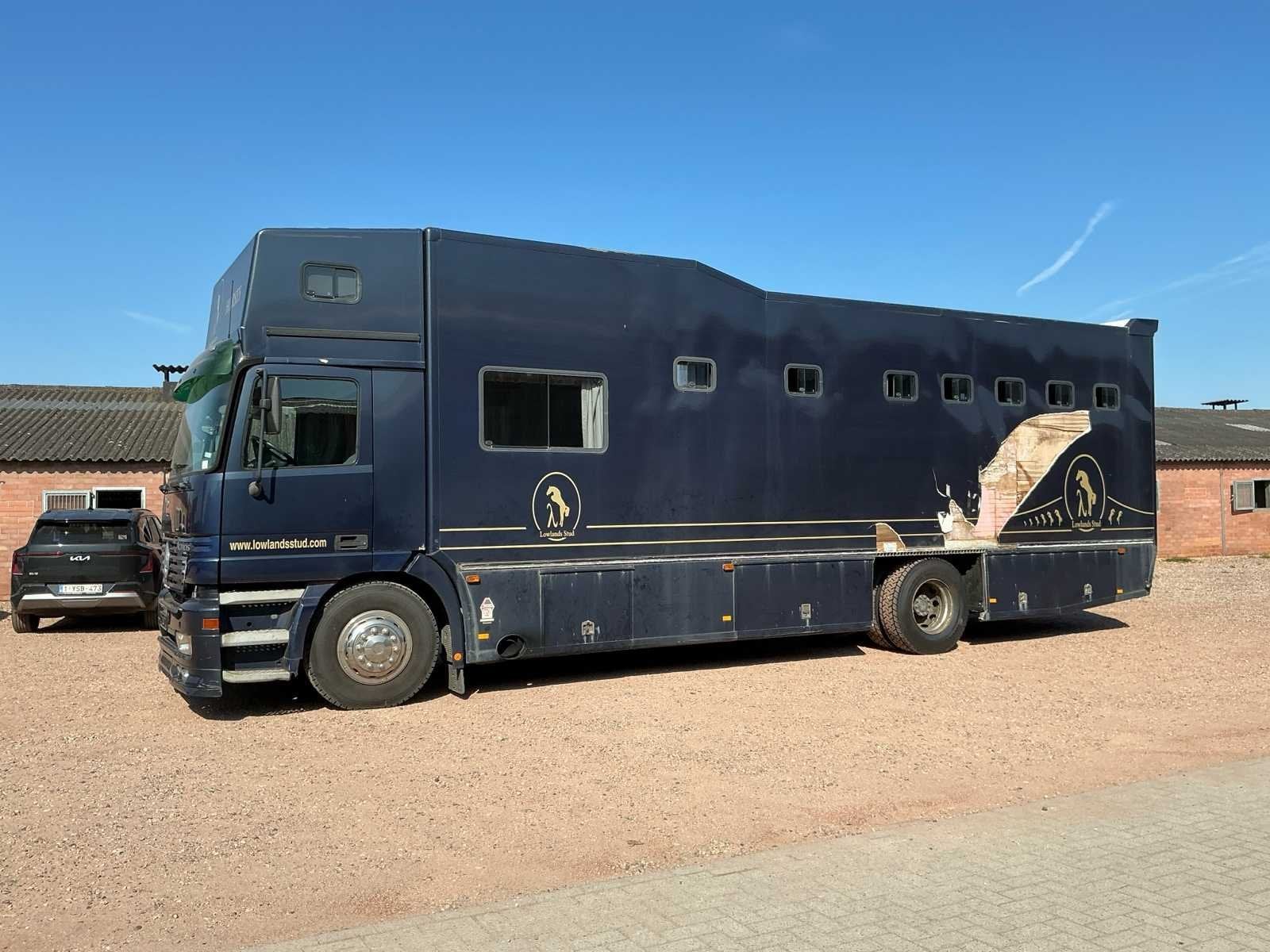 2003 Mercedes-Benz Actros Paarden vrachtwagen, Overige brandstoffen, Mercedes-Benz, Bedrijf, Te koop