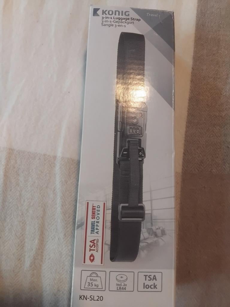 3 in 1 Konig luggage strap as new, Handtassen en Accessoires, Overige Accessoires, Ophalen of Verzenden