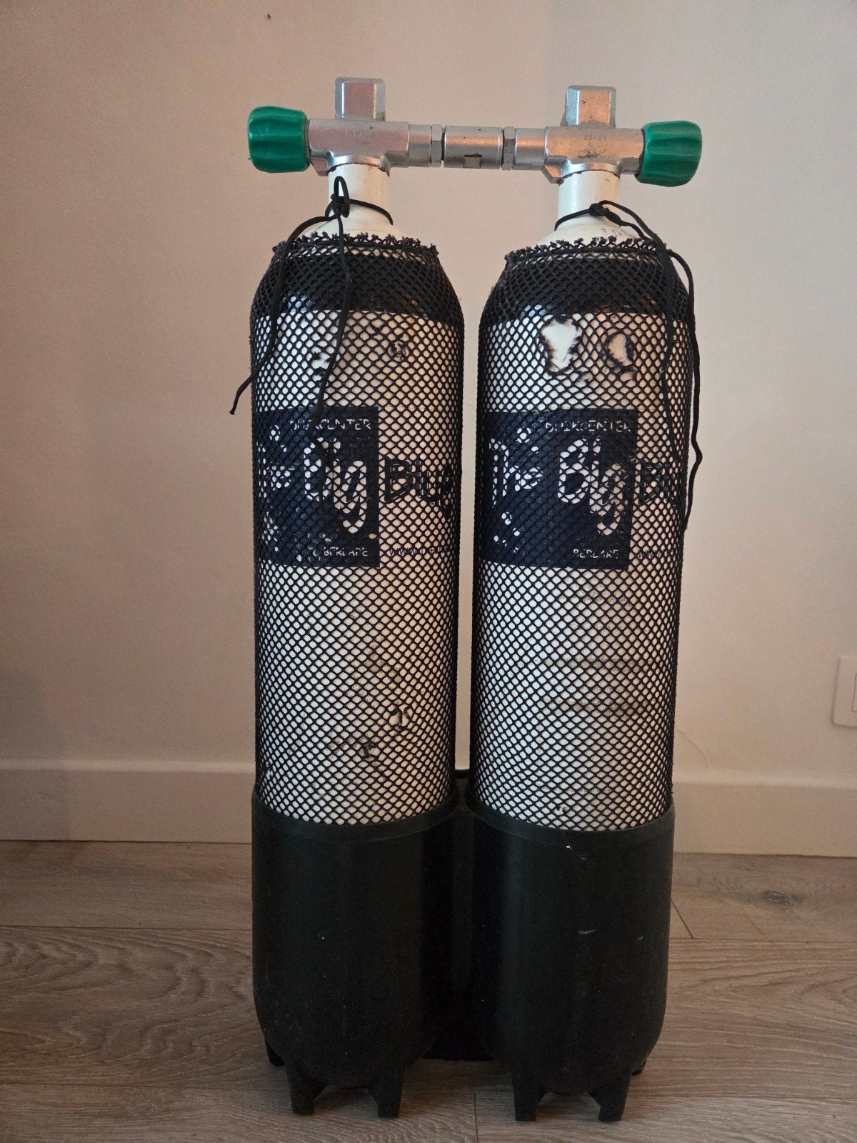 Duikfles bi 2x7L 300 bar, Ophalen, Duikfles