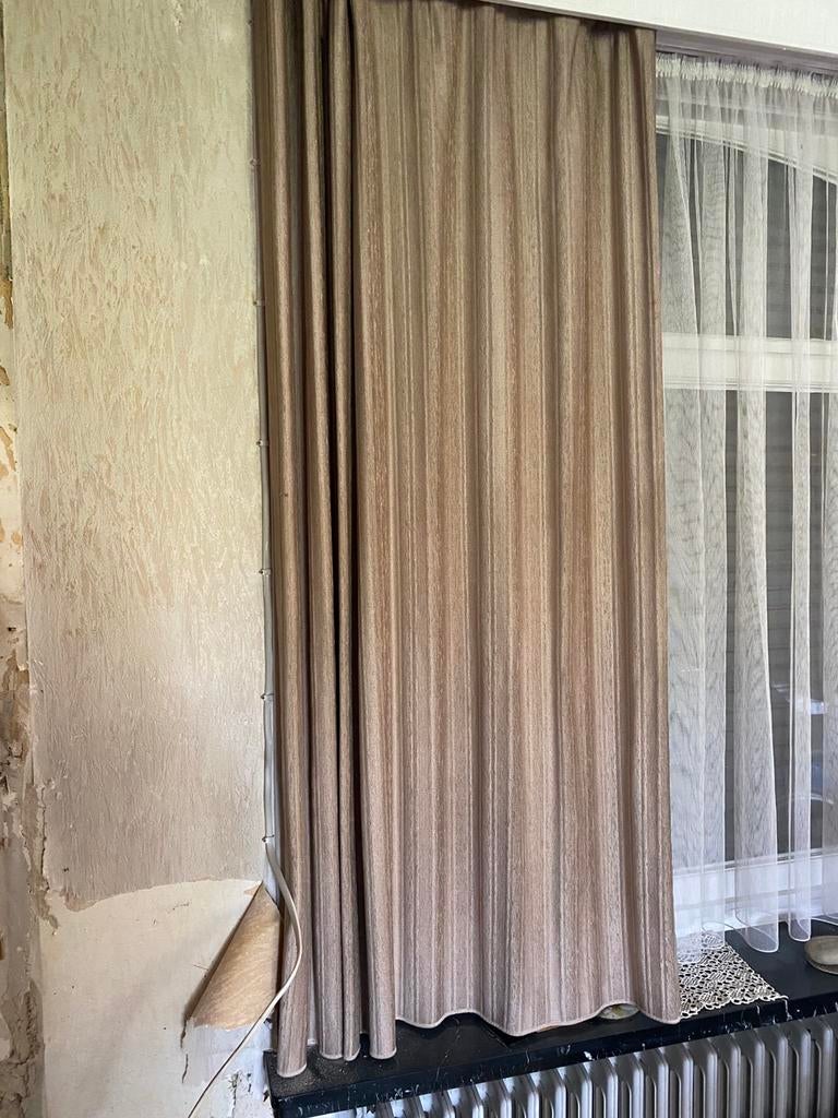 Gordijnen, Ophalen, Gebruikt, Beige