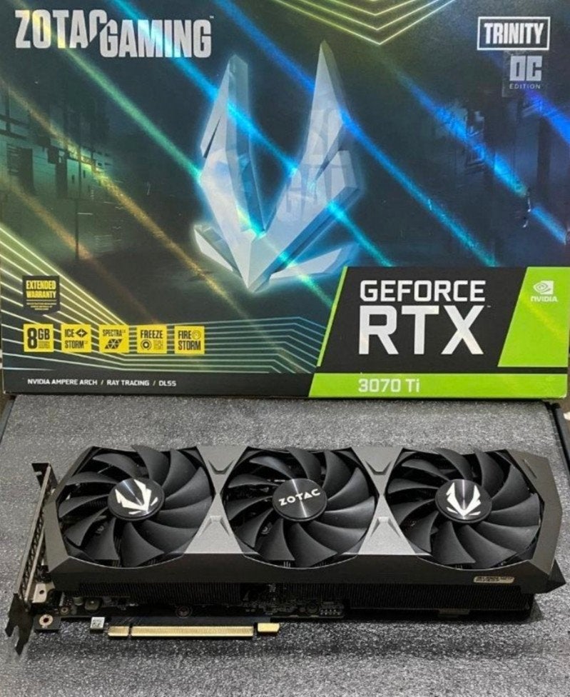 Carte graphique Zotac RTX 3070 ti Trinity OC Edition, Computers en Software, Ophalen, Nvidia, PCI, HDMI