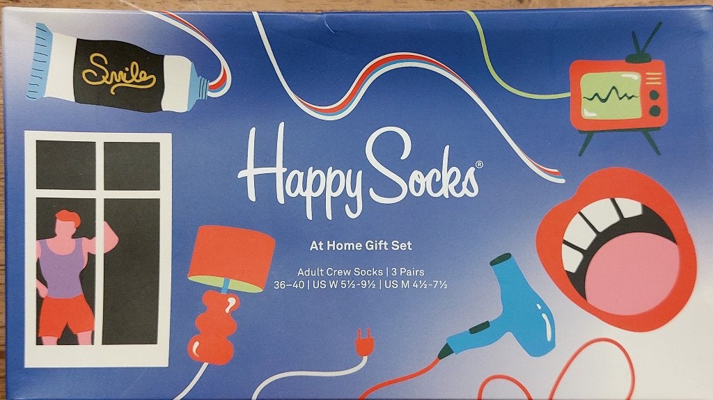 HAPPY SOCKS AT HOME GIFT SET 3P maat 36-40, Ophalen of Verzenden, Nieuw, Maat 39 t/m 42, Happy Socks