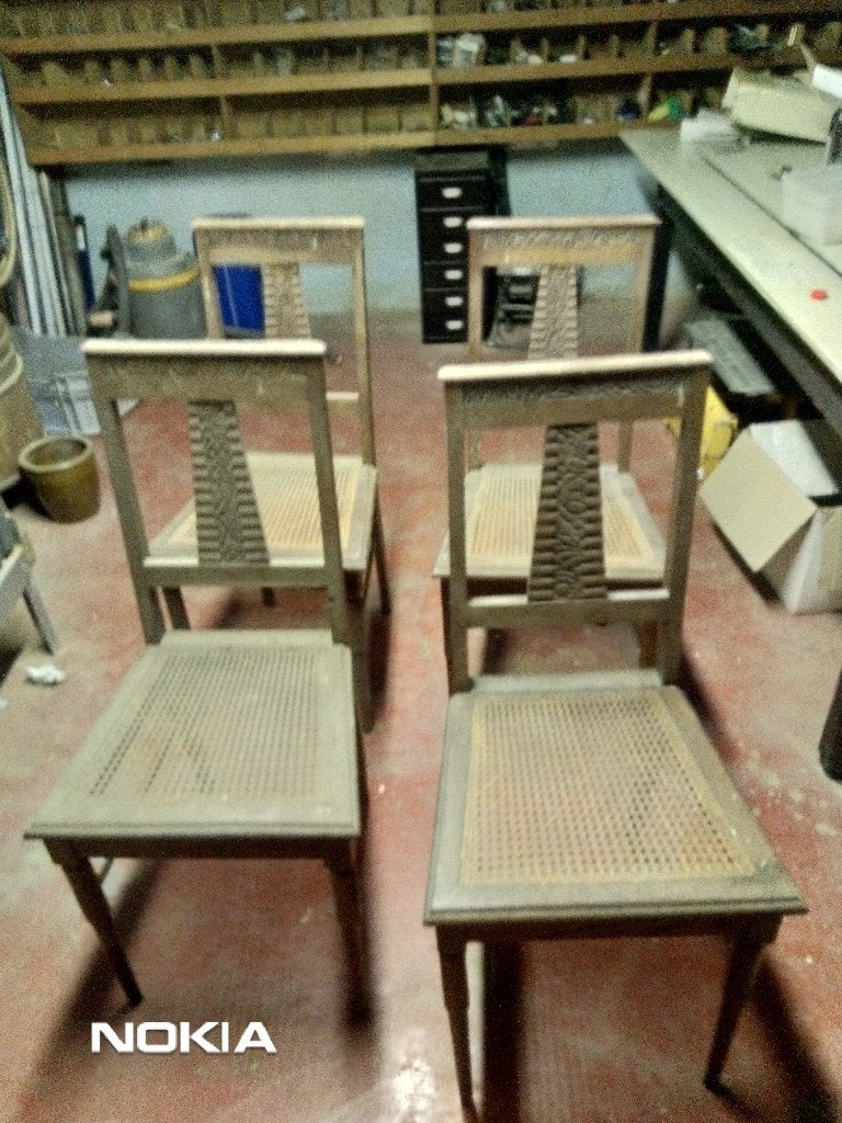 4 antieke stoelen, Ophalen