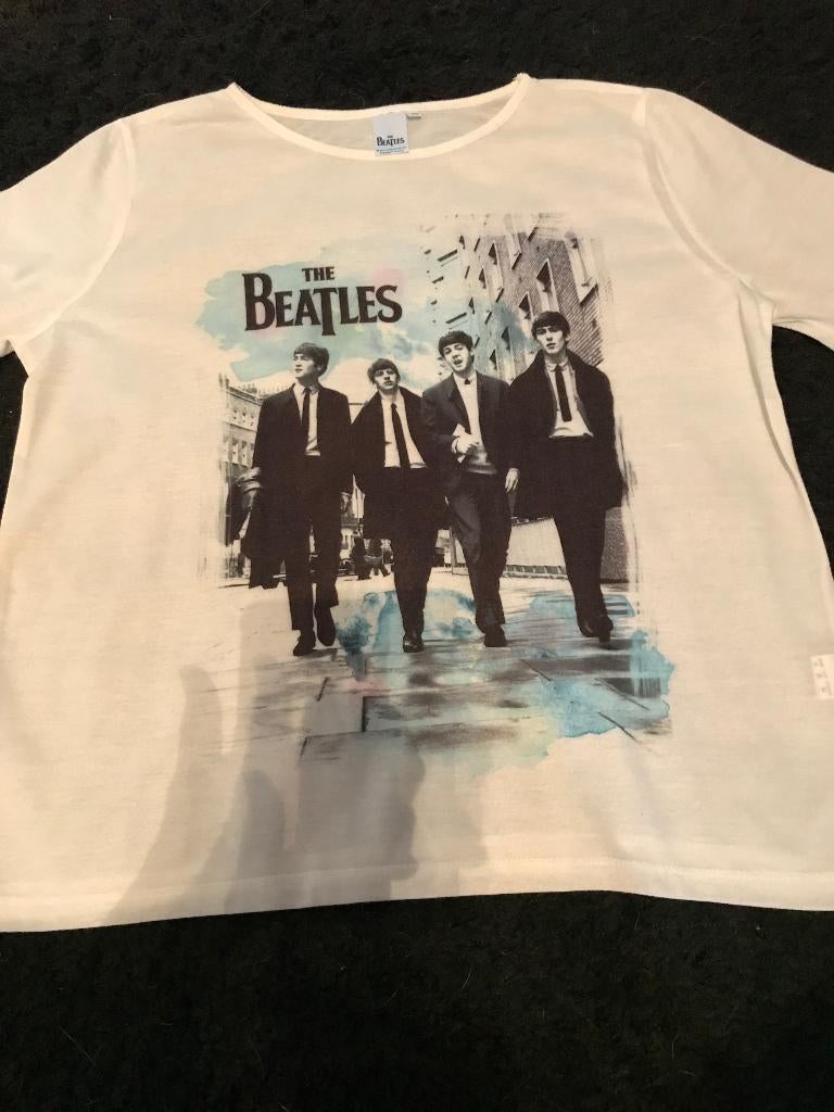 THE BEATLES T-Shirt, The Beatles, Maat 48/50 (M), Wit, Ophalen of Verzenden