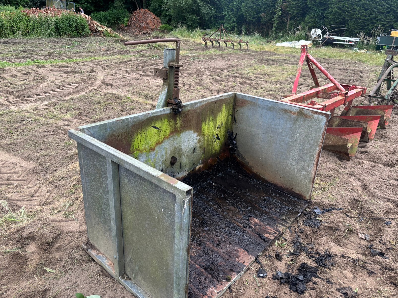 Bak voor tractor, Ophalen