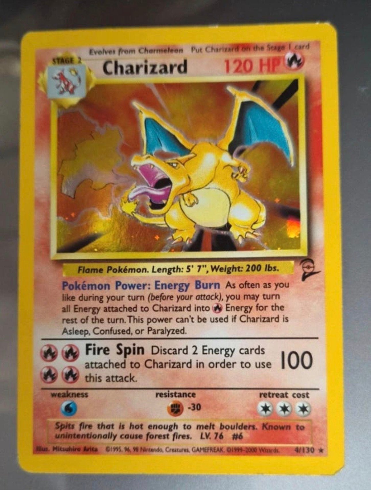Charizard Base 2, Envoi, Comme neuf
