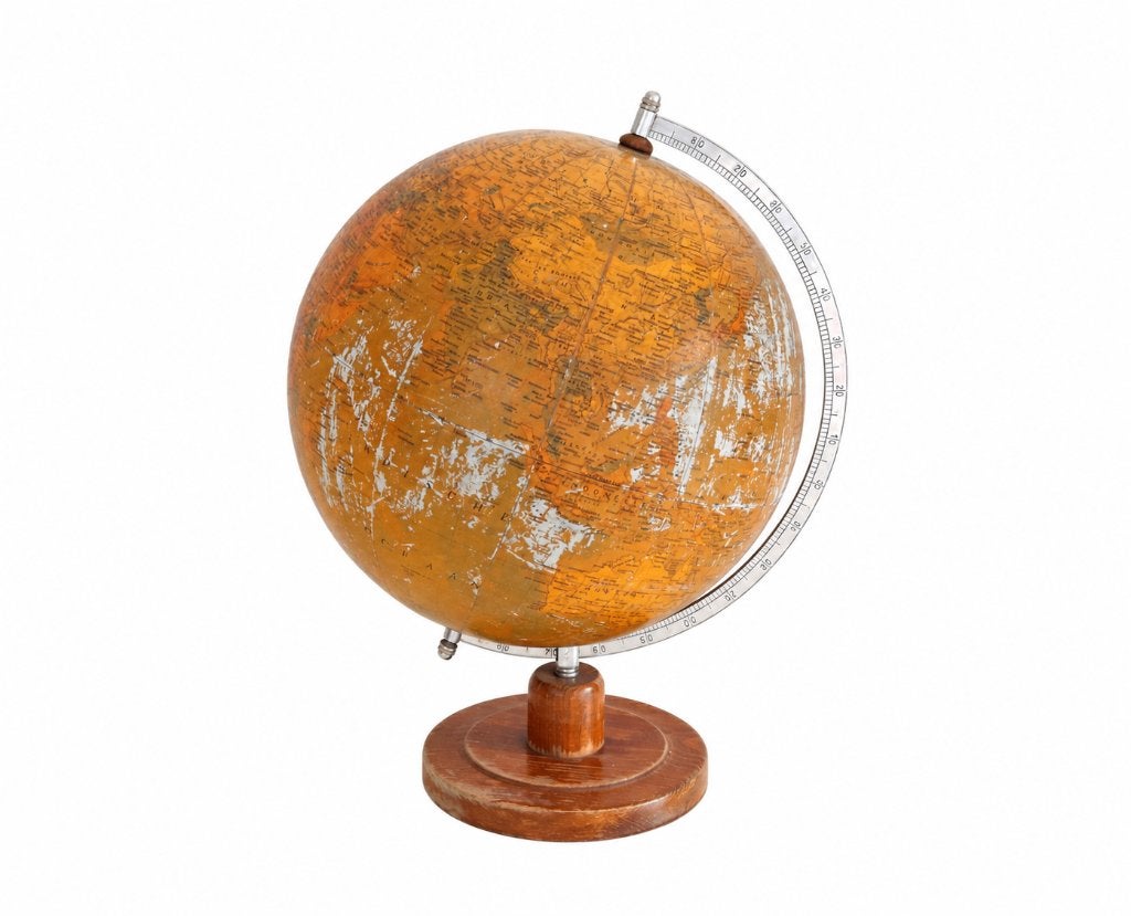 Antieke wereldbol - Vintage Globe, Huis en Inrichting, Ophalen of Verzenden, Gebruikt, Antieke wereldbol