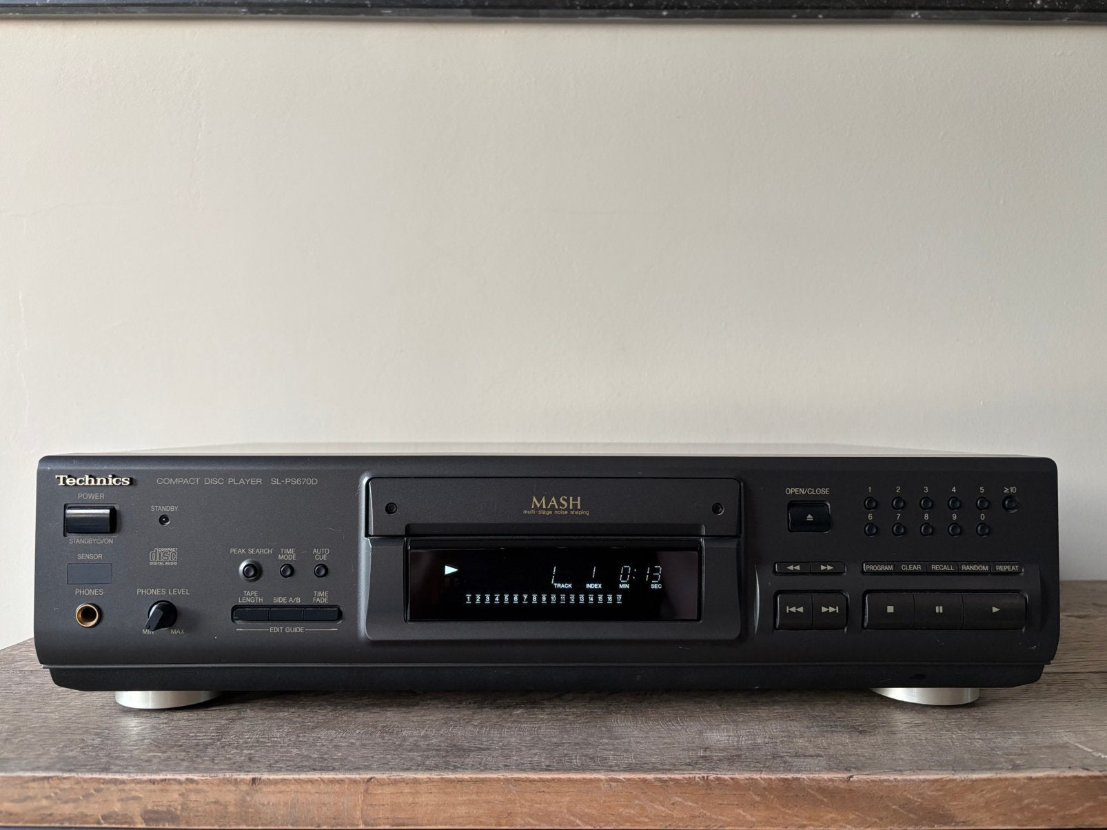 Technics cd  speler SL-PS670D, Ophalen, Zo goed als nieuw
