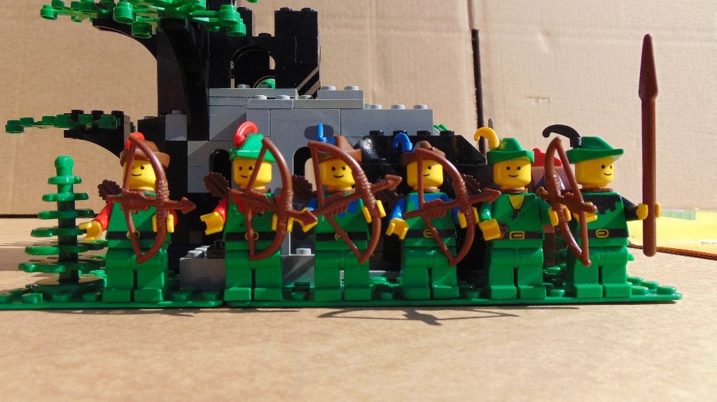 Lego 6066 Avant-poste camouflé : Les hommes de la forêt, Lego, Ensemble complet, Utilisé, Instructions incluses
