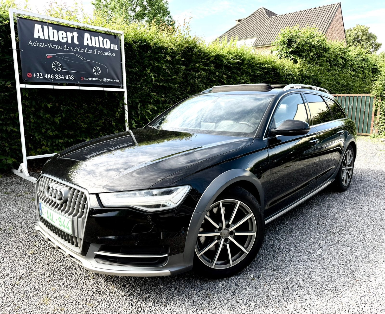 AUDI A6 ALLROAD QUATTRO 3.0 TDI Diesel 160.KW. EURO 6B., Auto's, Audi, Automaat, Zwart, Bedrijf, Dealer onderhouden