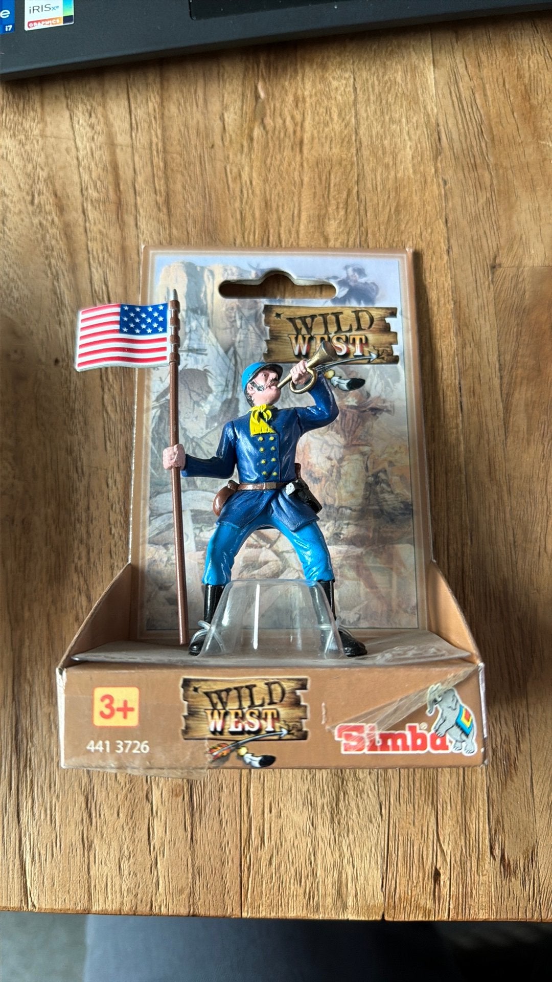 Simba Wild West – originele cavalerie‑soldaat met vlag, Ophalen of Verzenden, Nieuw