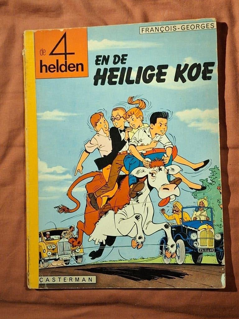 de 4 helden 3: de heilige koe (eerste druk), Boeken, Stripverhalen, Eén stripboek, Ophalen of Verzenden, Gelezen