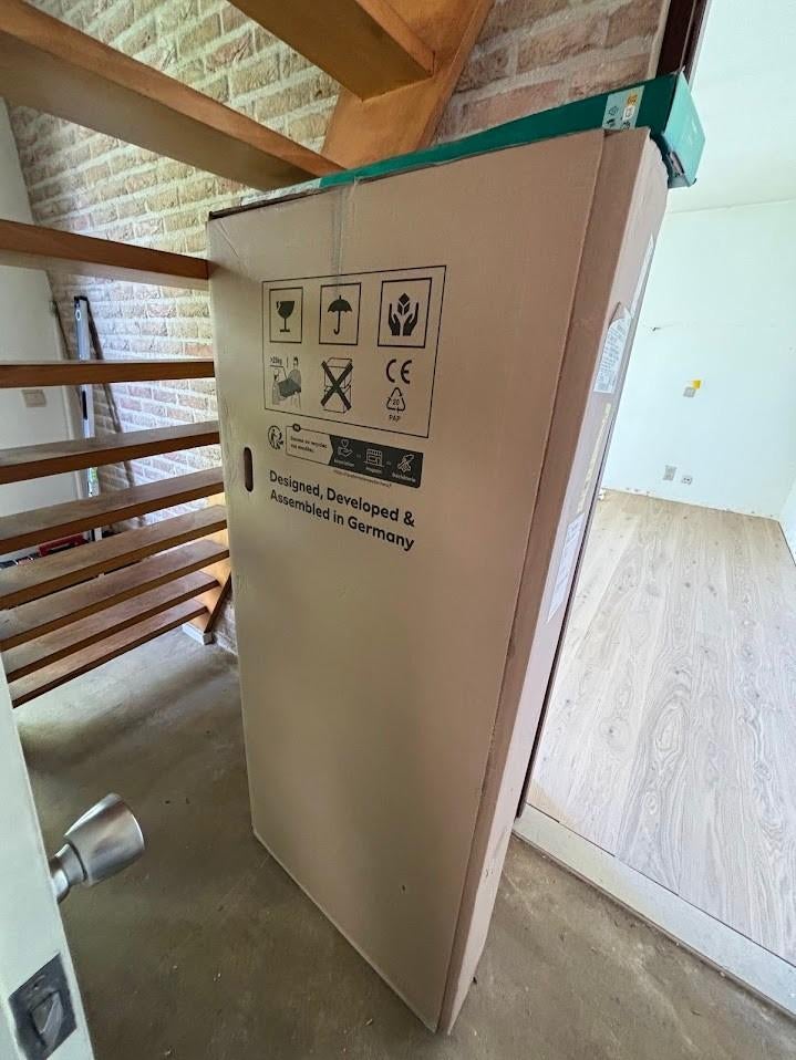 Huppe Design Pure Badwand 120 x 150 2 delig transparant, Ophalen, Nieuw