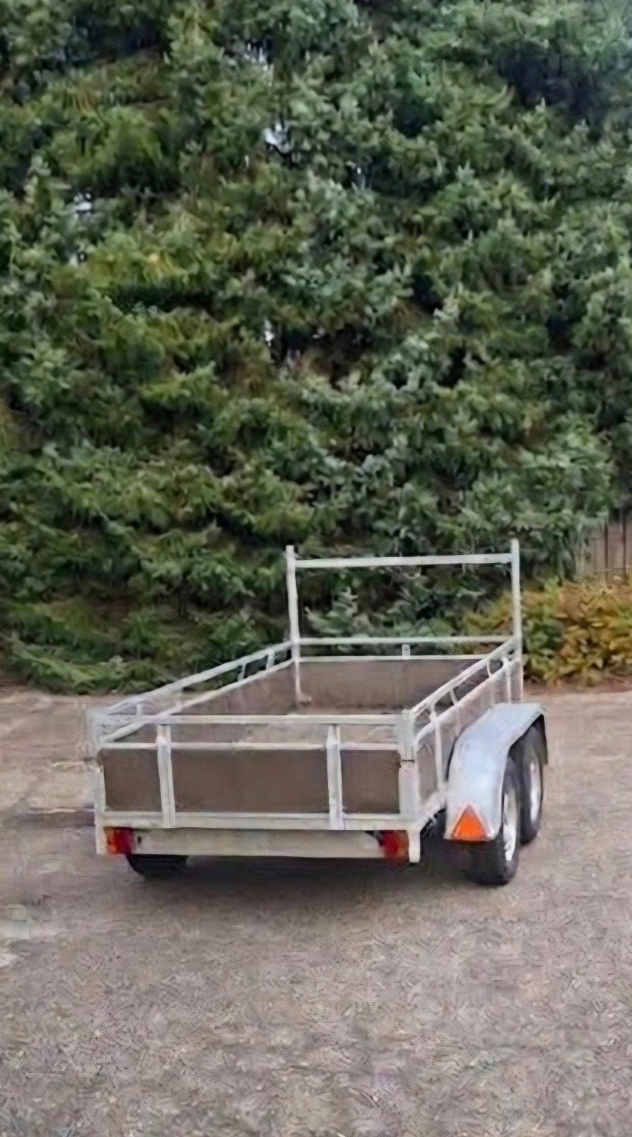 Aanhangwagen dubbelasser ongeremd Tendemasser, Auto diversen, Ophalen, Gebruikt
