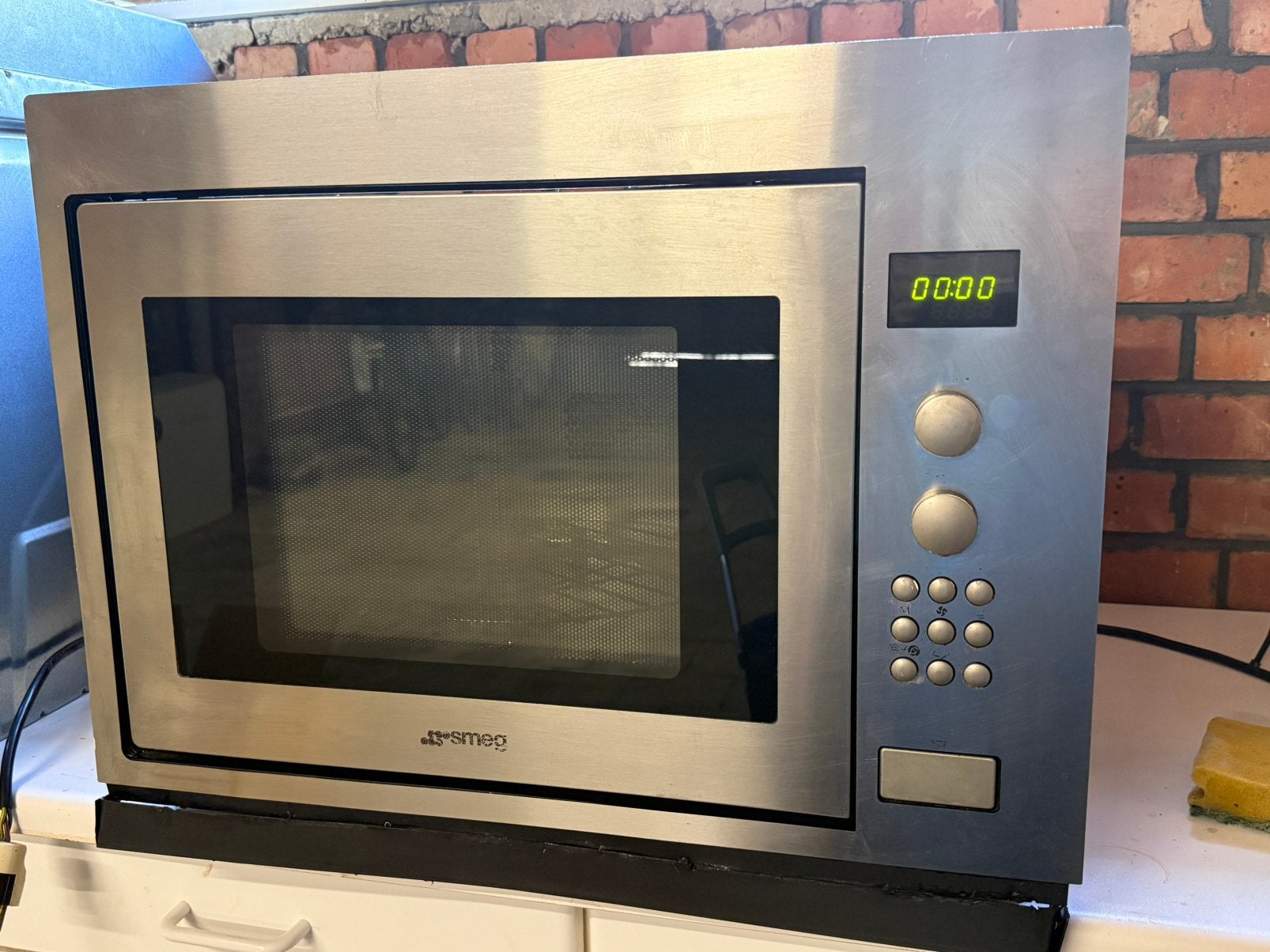 Smeg FMC30X combimagnetron, Enlèvement, Comme neuf