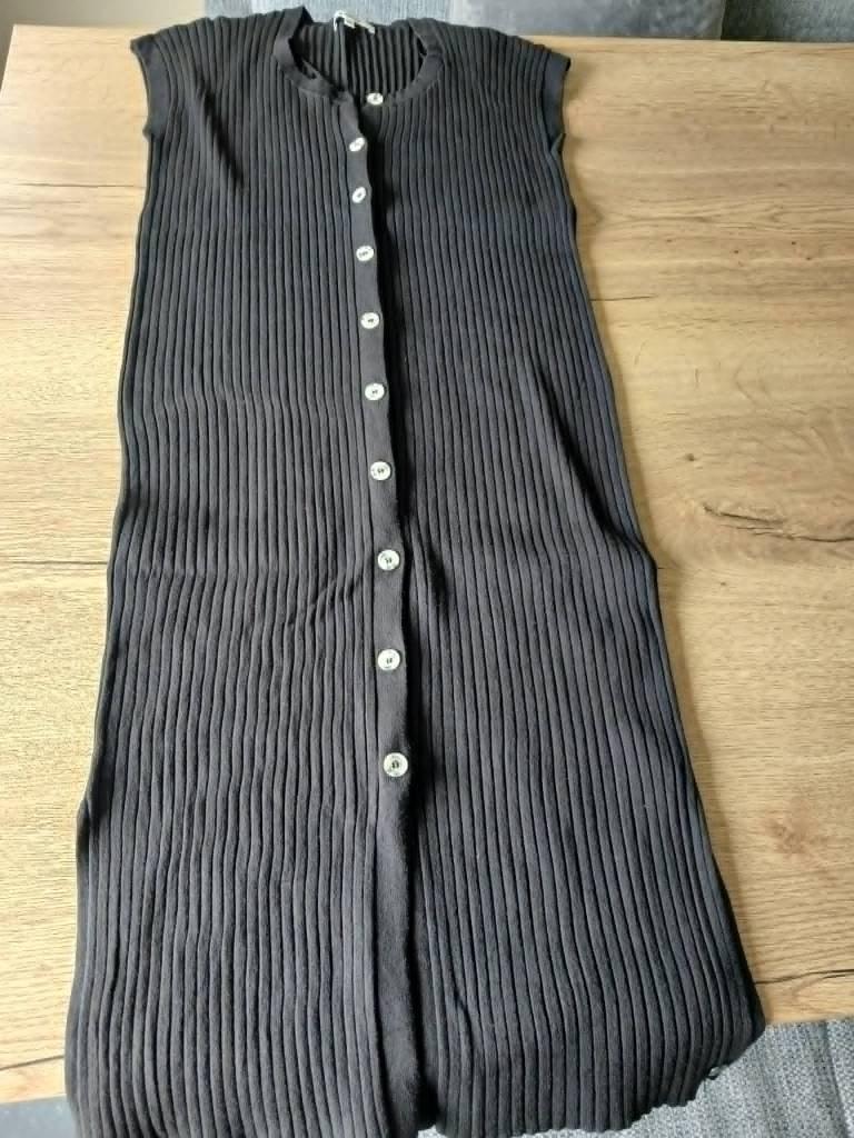 Lang kleed of overgooier/gilet, Kleding | Dames, Jurken, Maat 38/40 (M), Zwart, Nieuw, Ophalen of Verzenden