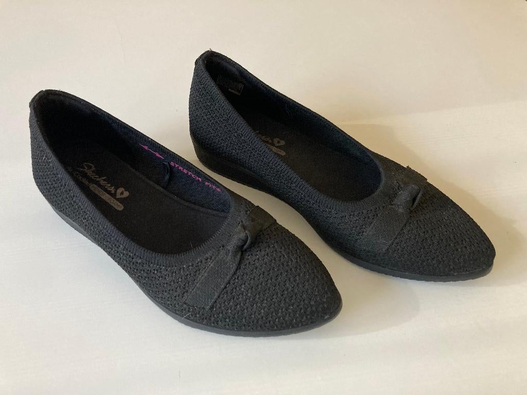 chaussures dames Skechers (pointure 38) - couleur noire, Ophalen, Schoenen met lage hakken, Zwart, Zo goed als nieuw