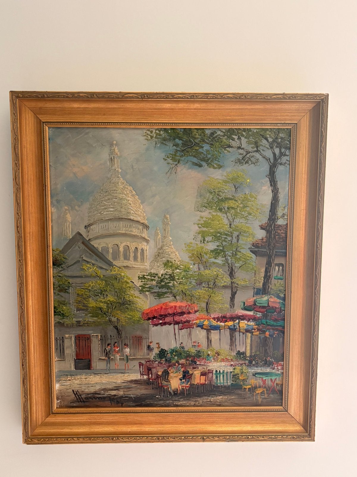 Olieverfschilderij Sacré-Cœur Parijs, Ophalen