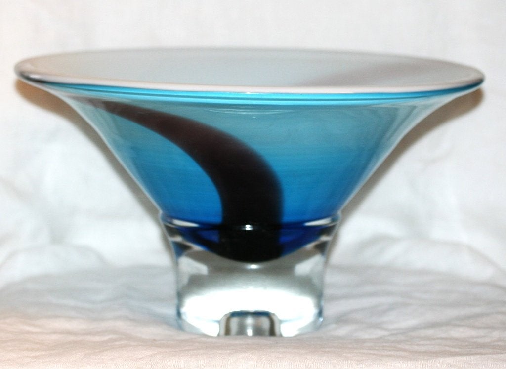 Murano - Grote schaal op voet - Glas, Antiek en Kunst, Ophalen of Verzenden