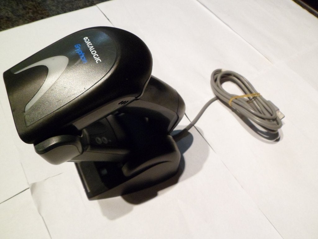 Datalogic barcodescanner GRYPHON(GM4100-BK) + basisstation, Computers en Software, Scanners, Ophalen of Verzenden, Zo goed als nieuw