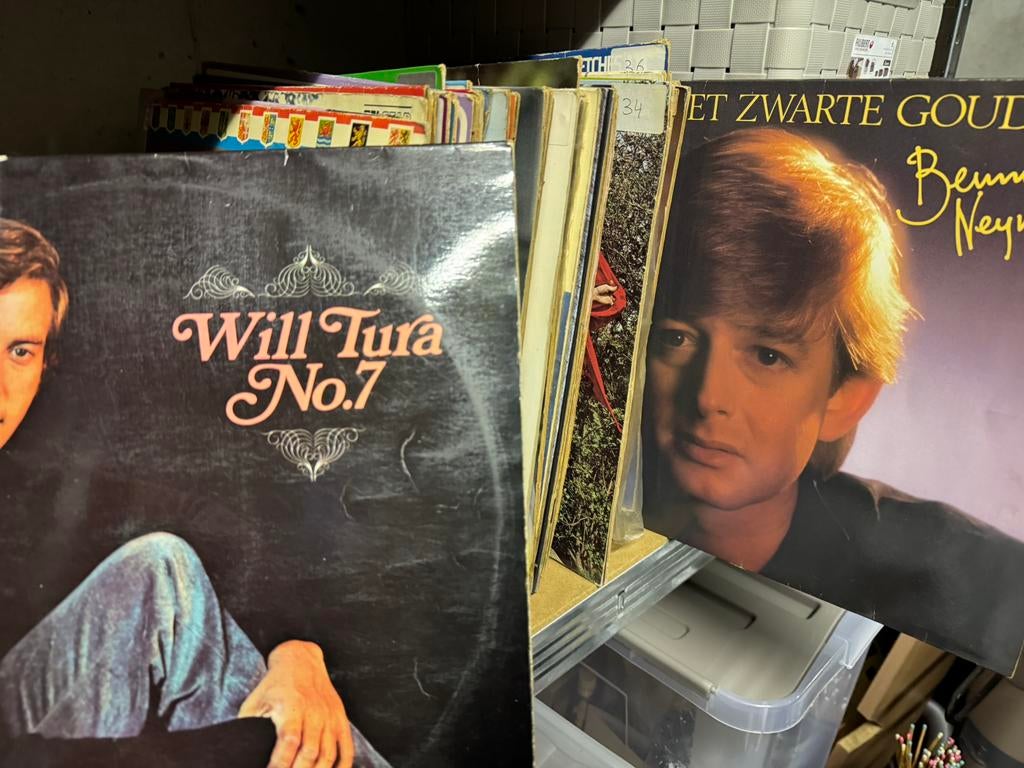 Pakket van een 100 Nederlandstalige LP’s, Cd's en Dvd's, Ophalen, Gebruikt