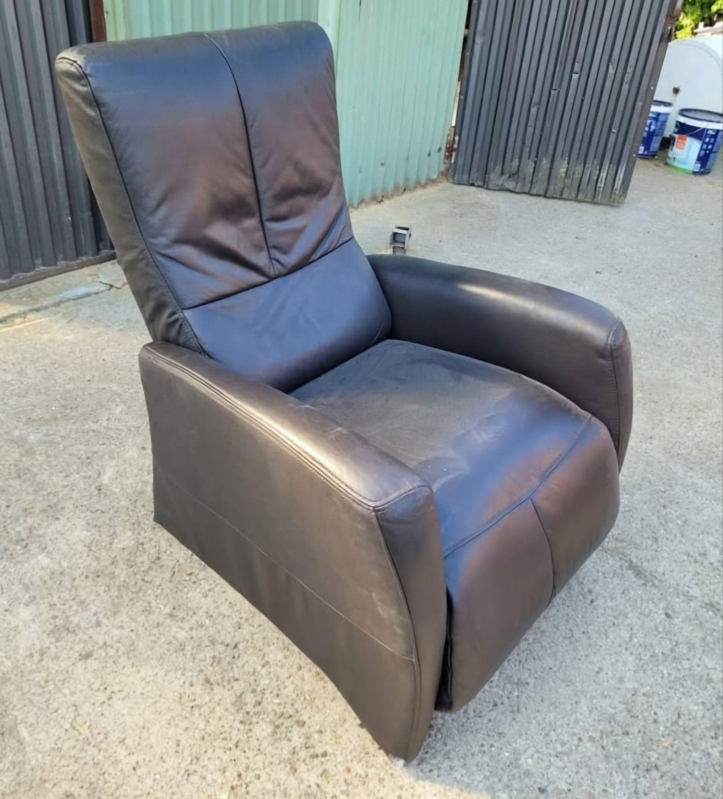Relaxfauteuil leer, Huis en Inrichting, Fauteuils, Ophalen