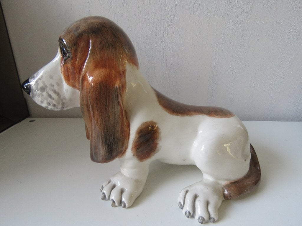 Keramiek beeld Basset hond CSM Italy, Ophalen of Verzenden