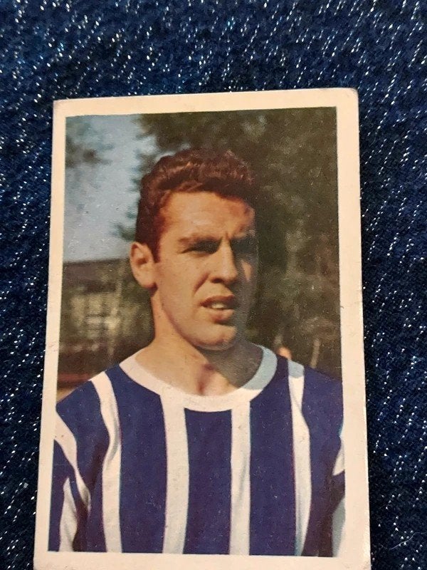 Vintage voetbalkaart : Guillaume Raskin / Beerschot, Ophalen of Verzenden, Gebruikt, Poster, Plaatje of Sticker