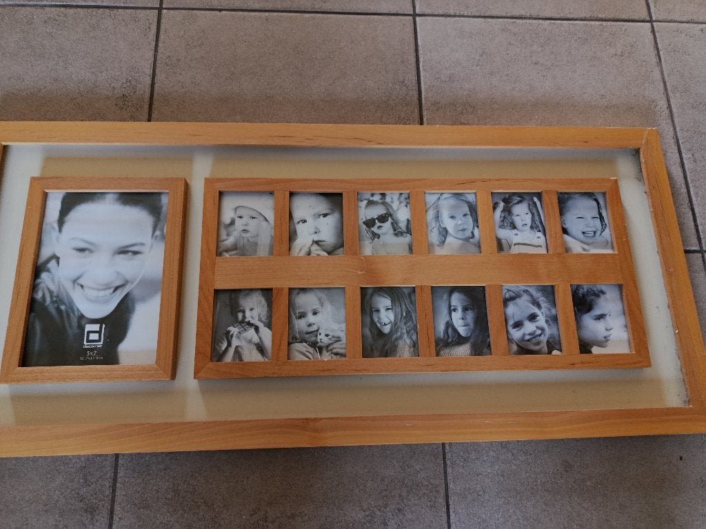 Fotolijst, Or, Avec verre, Cadre photo pêle-mêle, Comme neuf