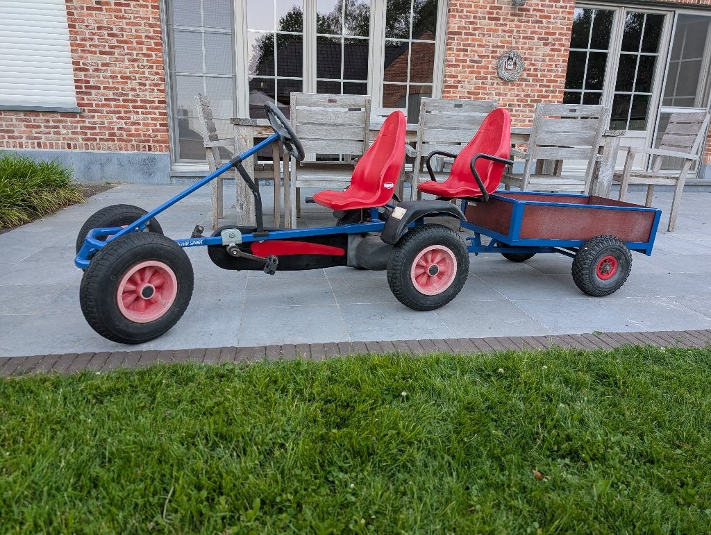 Berg gocart met versnellingen en aanhangwagen, Kinderen en Baby's, Speelgoed | Buiten | Skelters, Ophalen, Zo goed als nieuw, Berg