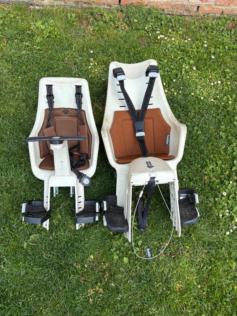 Fietsstoeltjes Bobike, Fietsen en Brommers, Fietsaccessoires | Fietsstoeltjes, Gebruikt, Achterzitje, 9 t/m 18 kg, Voetsteuntjes