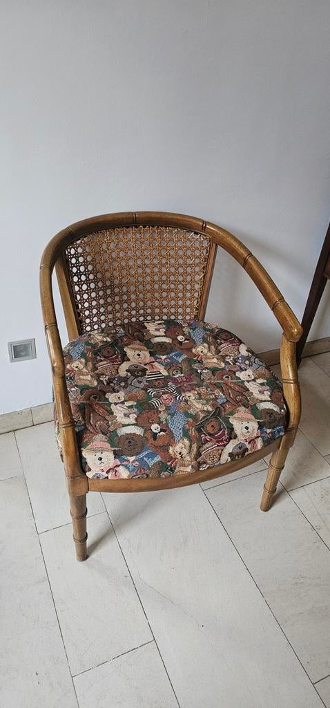 houten /  bambou stoel, Antiek en Kunst, Ophalen