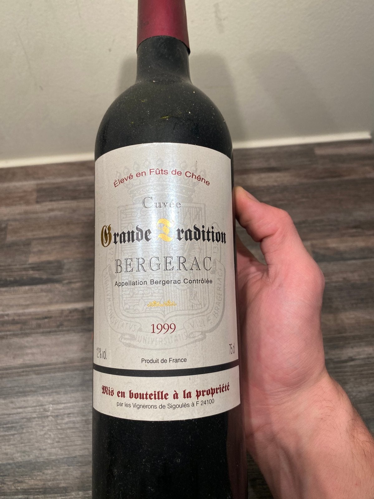 Grande Tradition Begerac 1999, Collections, Enlèvement ou Envoi, Pleine, Comme neuf, Vin rouge