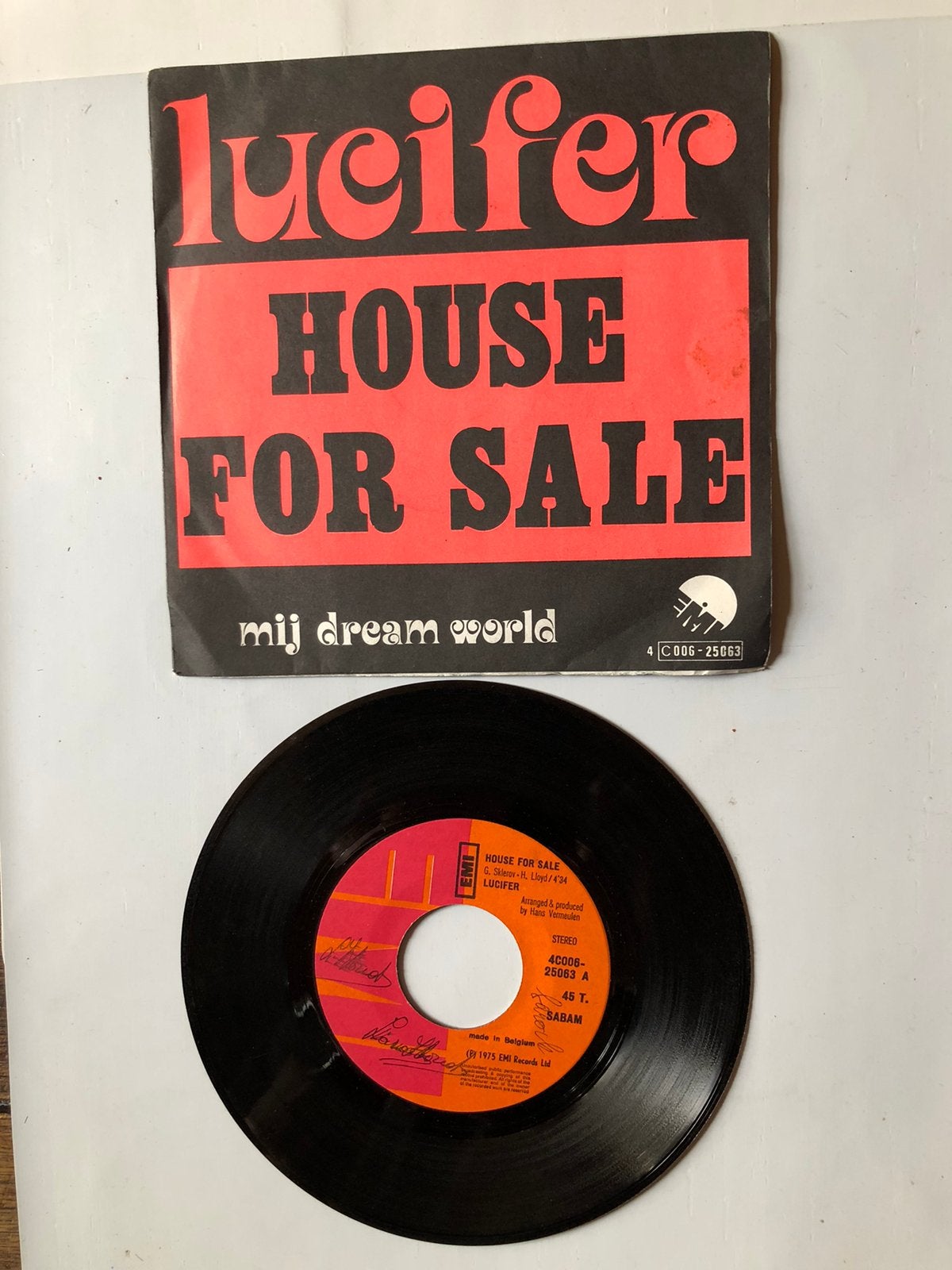 Lucifer : maison à vendre (1975 ; pop hollandaise), Envoi, Comme neuf