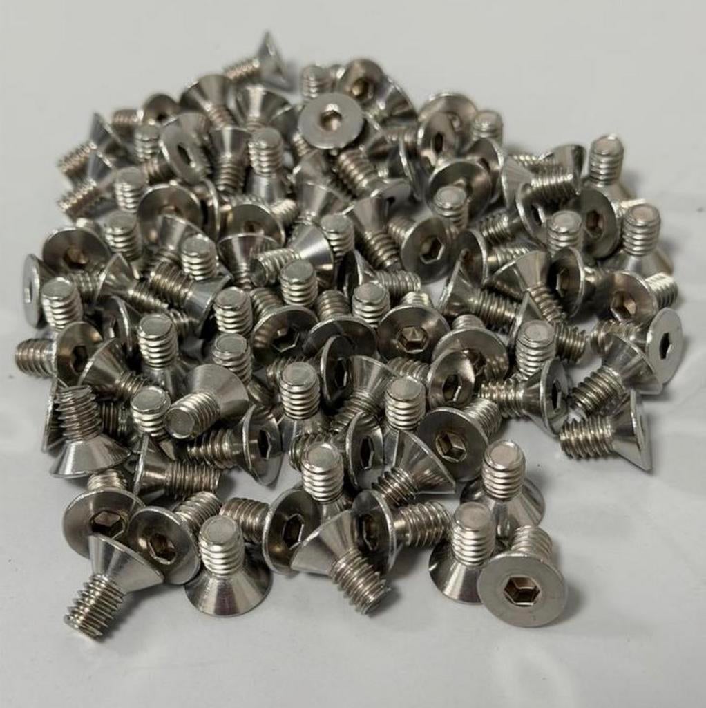 100x RVS inbus verzonken bout 1/4 UNC x 1/2 A2 inbusbouten, Nieuw, Ophalen of Verzenden, Inox, Minder dan 50 mm